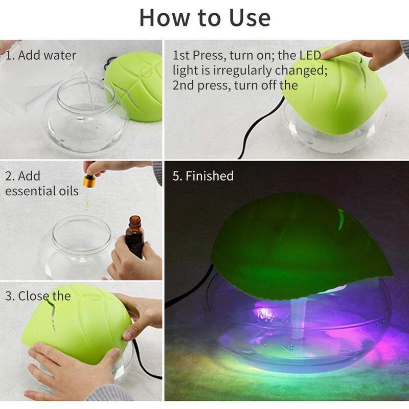 Breathe Fresh: LED Air Purifier with 4 Colors Magic!