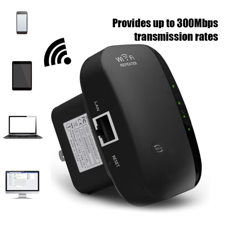 WiFi Anywhere — Easy Setup Wireless Repeater with Fast 300Mbps & Strong Signal Stability