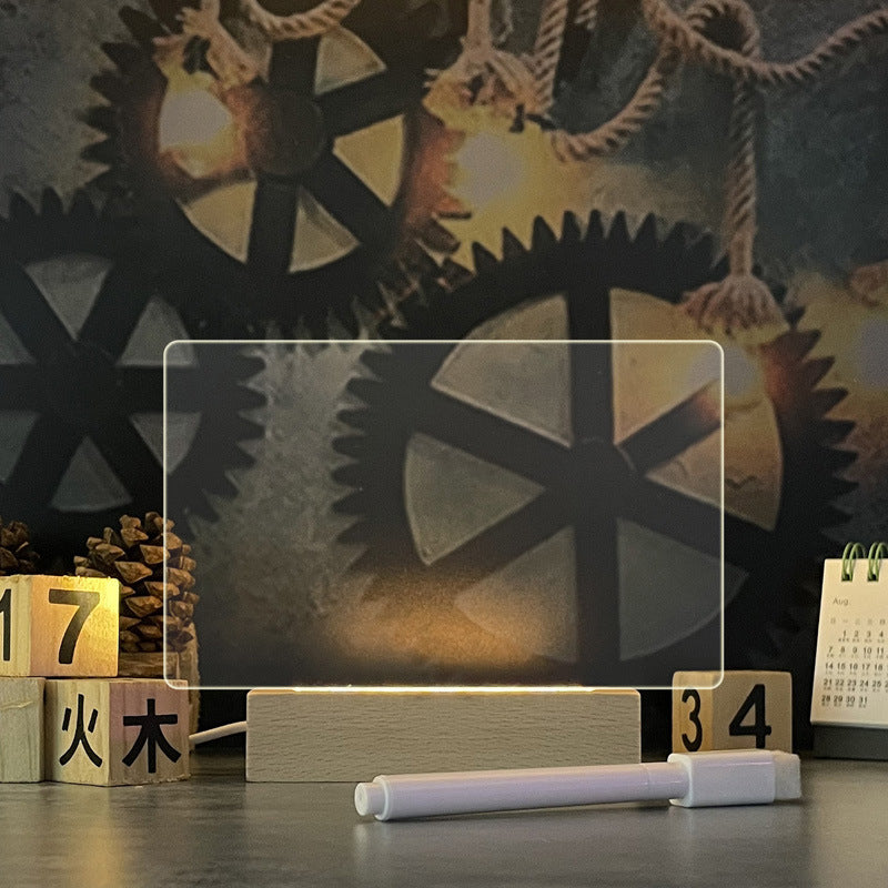 Creative USB LED Message Board Lamp – Write, Glow & Erase!