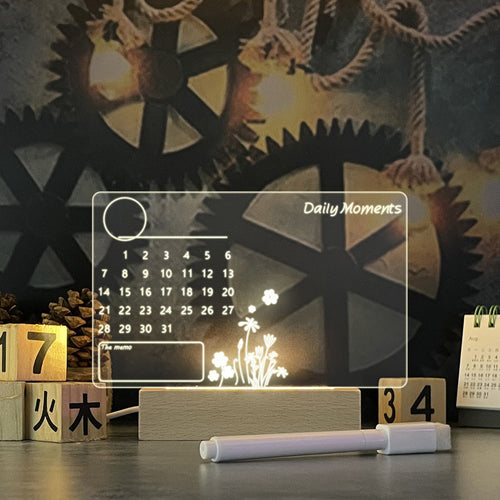 Creative USB LED Message Board Lamp – Write, Glow & Erase!