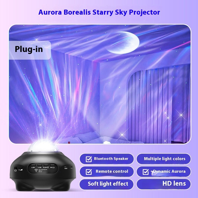 Your Personal Galaxy – Bluetooth Moon & Star Light with Aurora Projection