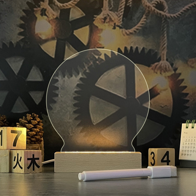 Creative USB LED Message Board Lamp – Write, Glow & Erase!
