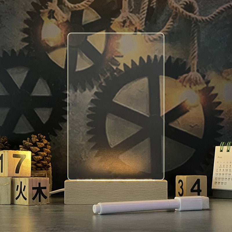 Creative USB LED Message Board Lamp – Write, Glow & Erase!